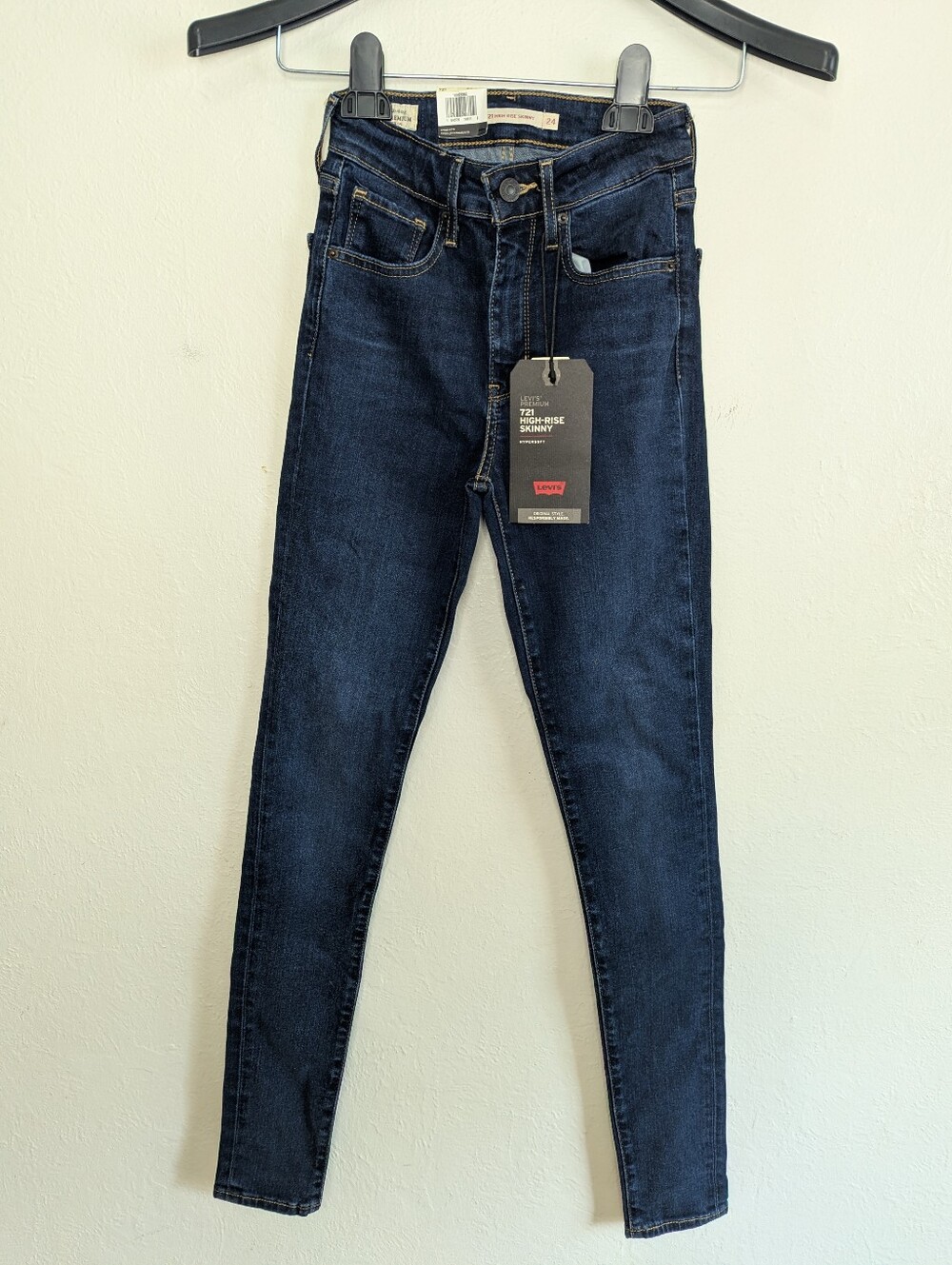 NWT Levi's Premium 721 High Rise Skinny Jeans Women's Size 24x30